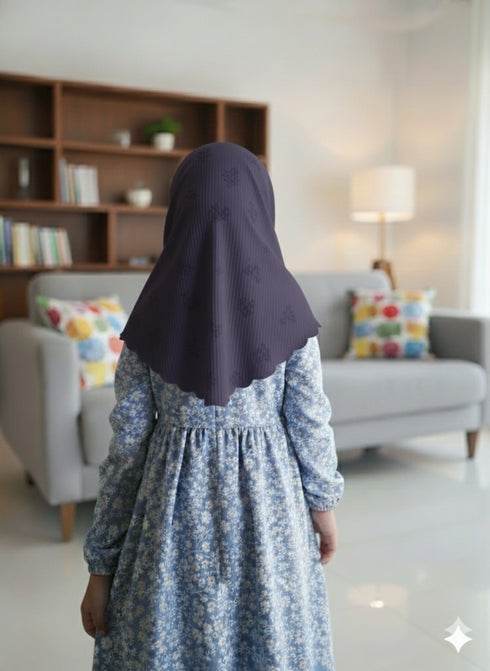 Stormy Violet Ready-Go Kids' Hijab