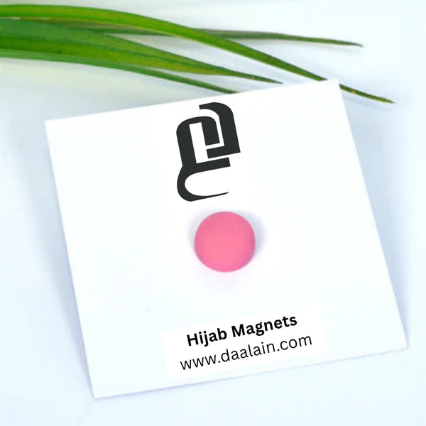 Round Baby Pink Magnet (Matte)