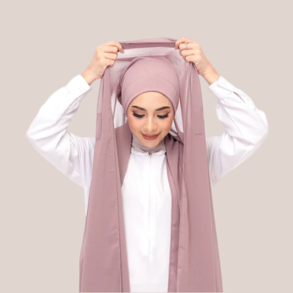 Tea Pink Magnet Hijab - DaalAin