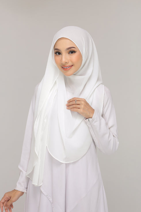 White Noor Hijab