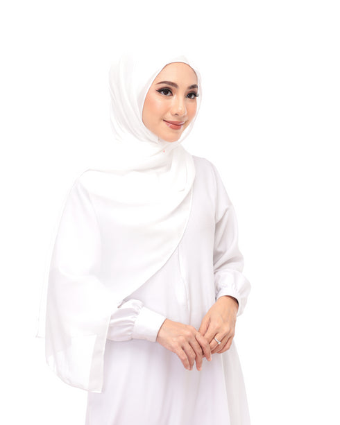 White Magnetic Hijab