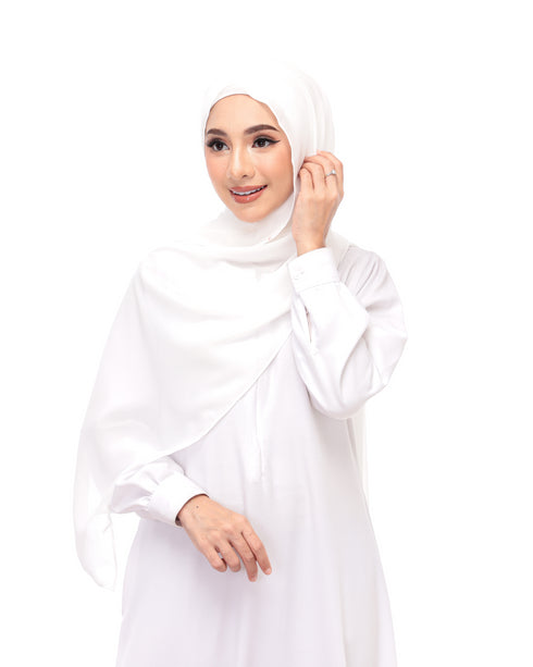 White Magnetic Hijab
