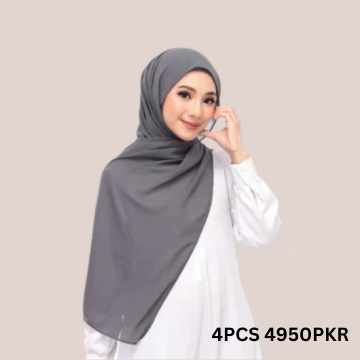 Dark Gray Magnet Hijab