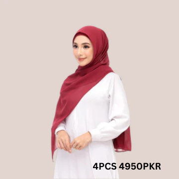 Maroon Magnet Hijab