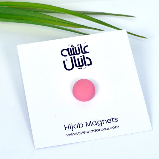 Round Baby Pink Magnet (Matte) - DaalAin