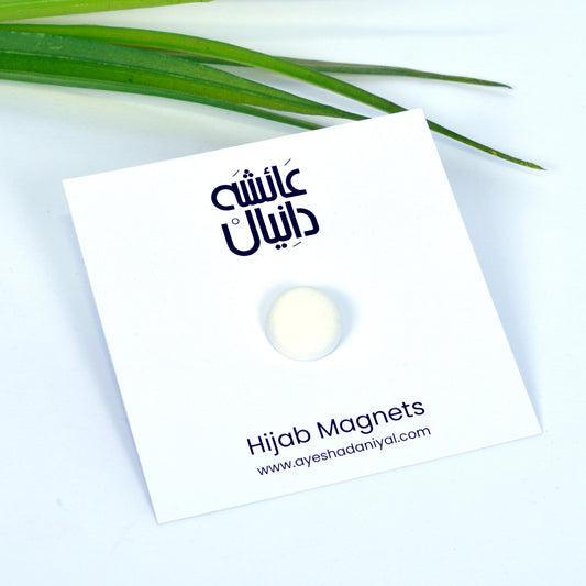 Round White Magnet (Matte) - DaalAin