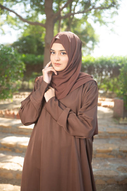 brown kaftan abaya