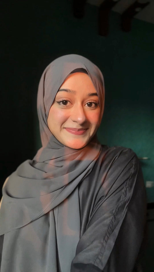 Dark Gray Magnet Hijab