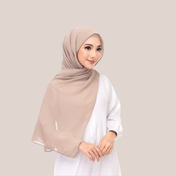 Light Brown Magnet Hijab - DaalAin