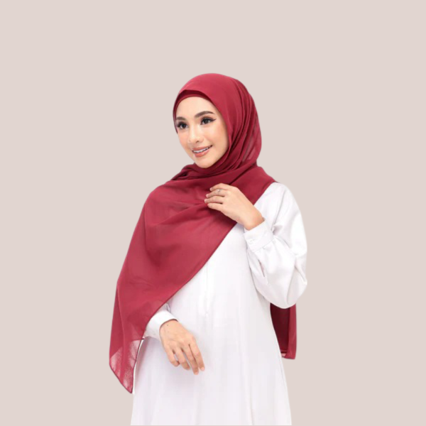 Maroon Magnet Hijab - DaalAin
