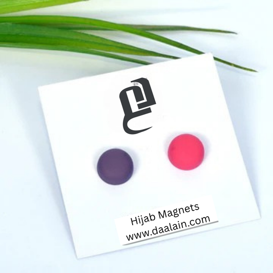 purple and baby pink magnet