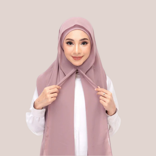 Tea Pink Magnet Hijab - DaalAin