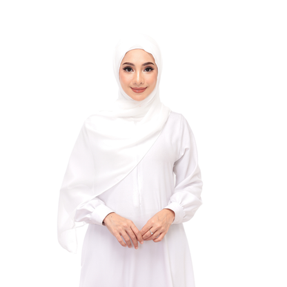 Off White Magnet Hijab - DaalAin